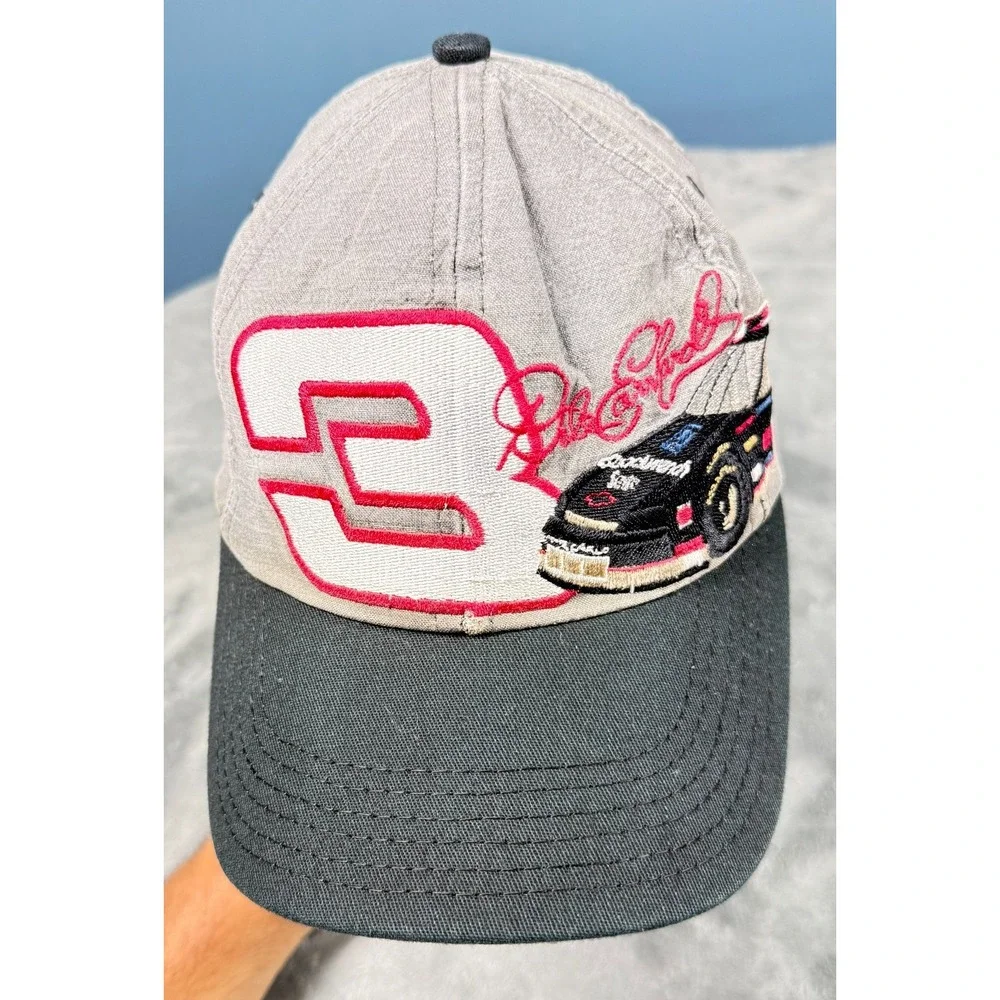 Vintage Dale Earnhardt 3 Snapback Hat Goodwrench NASCAR Racing Cap